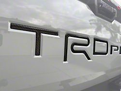 Tailgate Letter Inserts; Forged Carbon Fiber (22-25 Tundra TRD Pro)