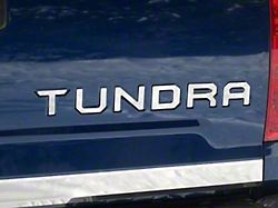 Tailgate Letter Inserts; Stainless Steel (14-21 Tundra)