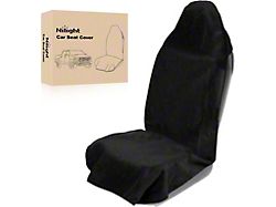 Terry Cloth Front Seat Covers; Black (Universal; Some Adaptation May Be Required)