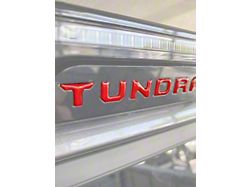 Third Brake Light Letter Inserts; Forged Carbon Fiber (22-25 Tundra)