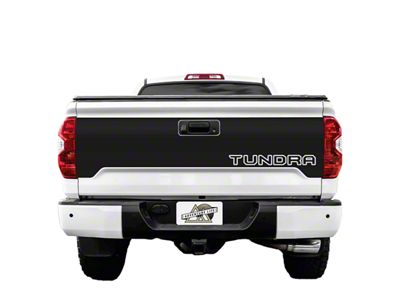 Topographic Map Tailgate Graphic; Black (14-21 Tundra)