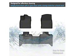 TOTALINER Heavy Duty Front and Rear Floor Liners; Black (22-25 Tundra)