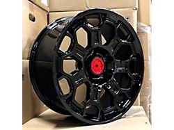 TR9 Gloss Black 5-Lug Wheel; 18x9; 12mm Offset (07-13 Tundra)