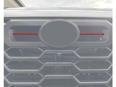 TRD Grille Center Line Inserts; Forged Carbon Fiber (22-25 Tundra w/ TRD Grille)