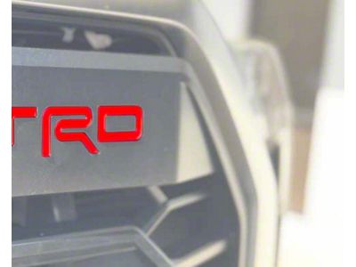 TRD Grille Letter Inserts; Smoked Mesquite (22-25 Tundra w/ TRD Grille)