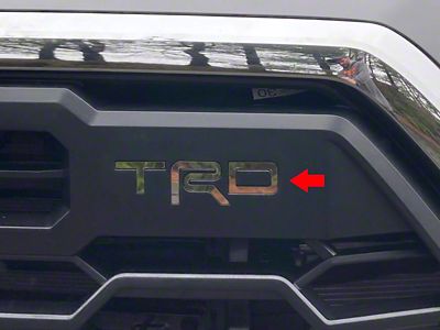 TRD Grille Letter Inserts; Stainless Steel (22-25 Tundra TRD)