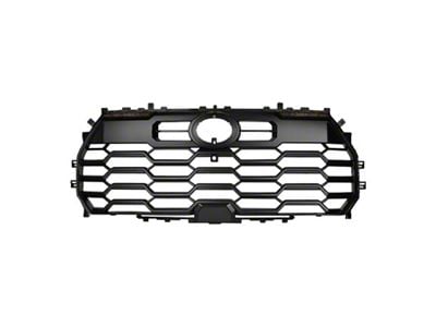 TRD Pro Style Upper Replacement Grille with Grille Lights; Black (22-25 Tundra)