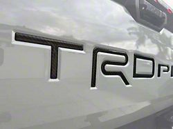 TRD Pro Tailgate Letter Inserts; Smoked Mesquite (22-25 Tundra TRD Pro)
