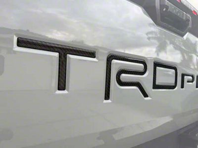 TRD Pro Tailgate Letter Inserts; Smoked Mesquite (22-25 Tundra TRD Pro)