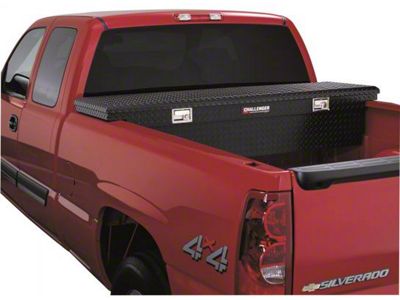 Challenger Low Profile Single Lid Crossover Tool Box; Black (07-10 Tundra)