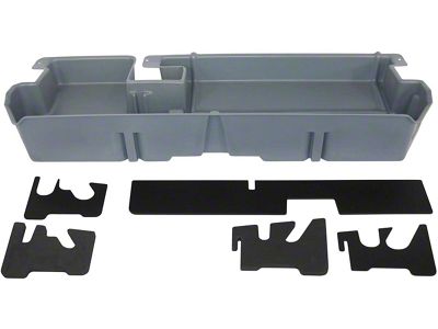 Underseat Storage; Dark Gray (07-21 Tundra Double Cab w/ Factory Subwoofer)
