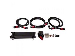 Universal Engine Oil Cooler with Oil Filter Relocation Kit; 10-Row (Universal; Some Adaptation May Be Required)