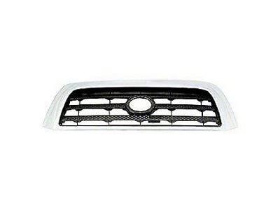 Upper Replacement Grille; Black and Chrome (07-09 Tundra)