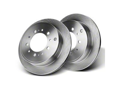 Vented 5-Lug Rotors; Rear Pair (07-21 Tundra)