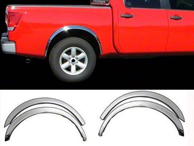 Wheel Well Fender Trim Molding; Stainless Steel (07-13 Tundra)