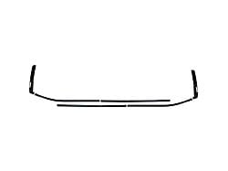 Window Trim Overlay; Gloss Black (22-25 Tundra CrewMax)
