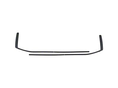 Window Trim Overlay; Matte Black (22-25 Tundra CrewMax)