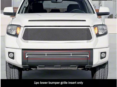 Wire Mesh Lower Bumper Grille Overlay; Polished (14-21 Tundra)