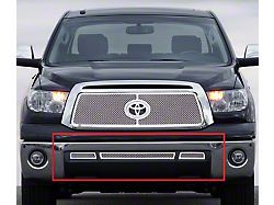 Wire Mesh Lower Bumper Grille Overlay; Polished (10-13 Tundra)