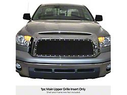 Wire Mesh Rivet Style Upper Overlay Grille; Black (07-09 Tundra)