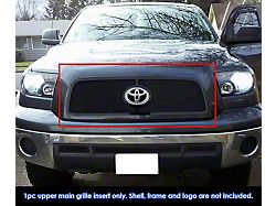 Wire Mesh Upper Grille Overlay with Emblem Hole; Black (10-13 Tundra)