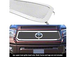 Wire Mesh Upper Replacement Grille; Polished (18-19 Tundra w/ TSS Sensor)
