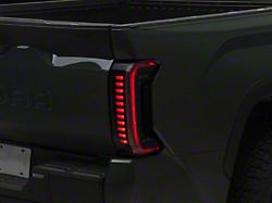 Z-Series Full LED Sequential Tail Lights with Initiation Feature; Black Housing; Clear Lens (22-25 Tundra w/o Factory Sequential Turn Signals)