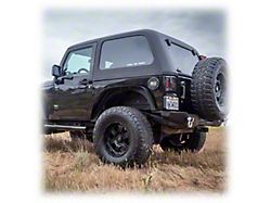 Turn Offroad Fastback 2-Piece Hard Top; Unpainted (07-18 Jeep Wrangler JK 2-Door)
