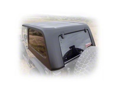 Turn Offroad Fastback Hard Top; 2-Piece (07-18 Jeep Wrangler JK 2-Door)