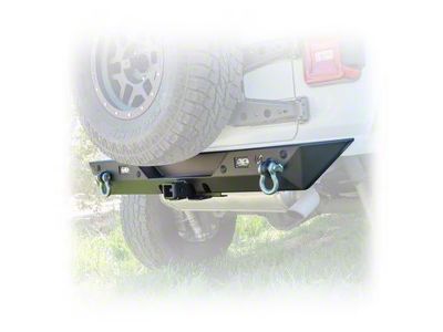 Turn Offroad Minimalist Rear Bumper with LED Pod Lights and Hitch Receiver (18-26 Jeep Wrangler JL)
