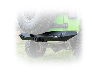 Turn Offroad Rear Bumper with LED Pod Lights and Hitch Receiver (07-18 Jeep Wrangler JK)