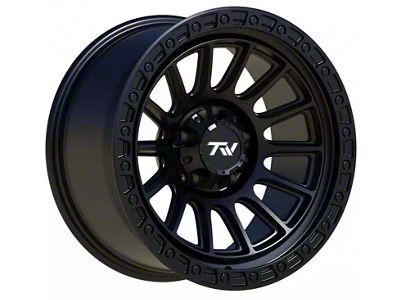 TW Offroad T22 Rotor Matte Black 6-Lug Wheel; 17x9 ; 0mm Offset (10-24 4Runner)