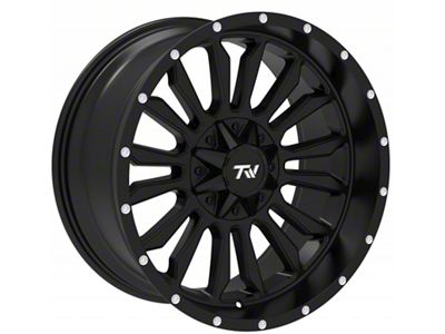 TW Offroad T6 Speed Gloss Black with Milled Spokes 6-Lug Wheel; 20x10; -12mm Offset (16-23 Tacoma)