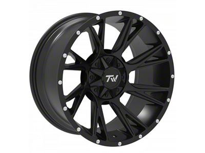 TW Offroad T12 Blade Gloss Black 6-Lug Wheel; 20x10; -12mm Offset (25-26 4Runner)