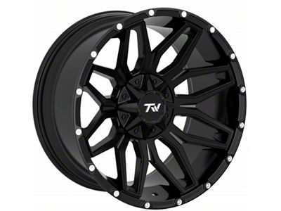 TW Offroad T3 Lotus Gloss Black 6-Lug Wheel; 20x10; -12mm Offset (03-09 4Runner)