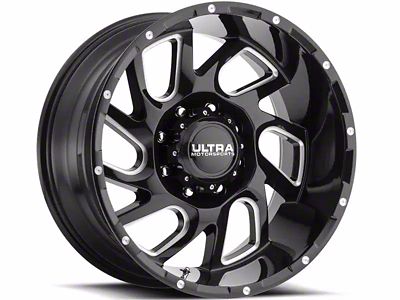 Ultra Wheels Carnage Gloss Black Milled 6-Lug Wheel; 20x9; 18mm Offset (22-25 Tundra)