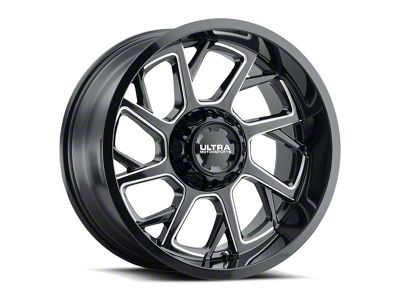Ultra Wheels Patriot Gloss Black Milled 6-Lug Wheel; 18x9; 1mm Offset (22-25 Tundra)