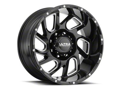 Ultra Wheels Carnage Gloss Black Milled 6-Lug Wheel; 20x10; -25mm Offset (24-25 Tacoma)