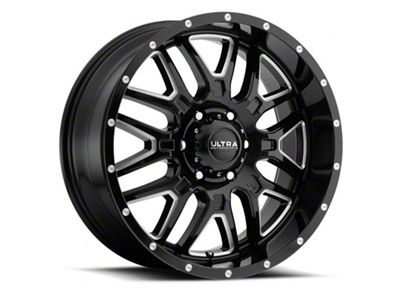 Ultra Wheels Hunter Gloss Black Milled 6-Lug Wheel; 20x10; -25mm Offset (22-25 Bronco Raptor)