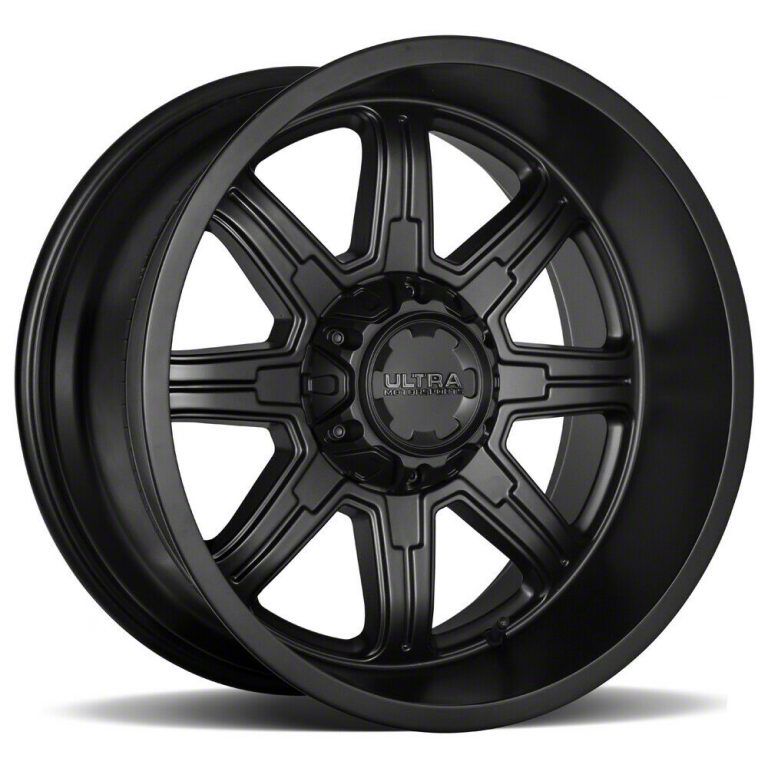 Ultra Wheels Bronco Menace Satin Black 6-Lug Wheel; 18x9; 18mm Offset ...
