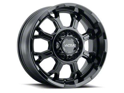 Ultra Wheels Commander Gloss Black Wheel; 20x9; 18mm Offset (07-18 Jeep Wrangler JK)