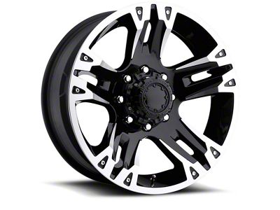 Ultra Wheels Maverick Gloss Black Machined 6-Lug Wheel; 20x9; 18mm Offset (16-24 Titan XD)