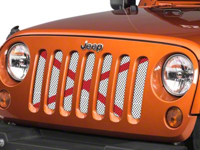 Under The Sun Inserts Grille Insert; Alabama State Flag (07-18 Jeep Wrangler JK)
