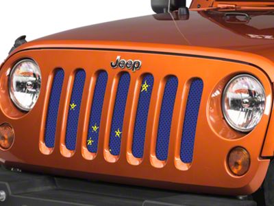 Under The Sun Inserts Grille Insert; Alaska State Flag (07-18 Jeep Wrangler JK)