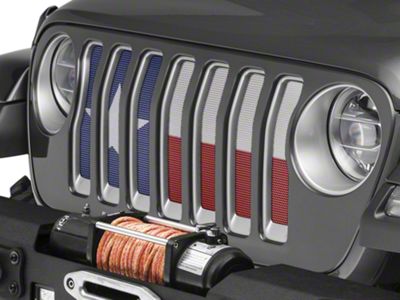 Under The Sun Inserts Grille Insert; Always Bigger (18-23 Jeep Wrangler JL w/o TrailCam; 24-25 Jeep Wrangler JL Sport)
