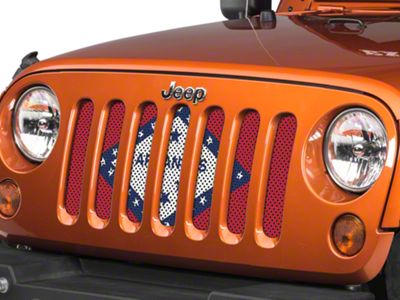 Under The Sun Inserts Grille Insert; Arkansas State Flag (07-18 Jeep Wrangler JK)
