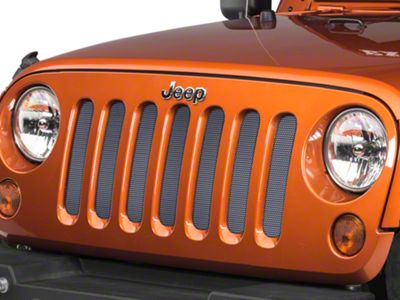 Under The Sun Inserts Grille Insert; Billet Silver Metallic (07-18 Jeep Wrangler JK)