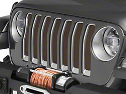 Under The Sun Inserts Grille Insert; Bronze Star (18-23 Jeep Wrangler JL w/o TrailCam; 24-25 Jeep Wrangler JL Sport)