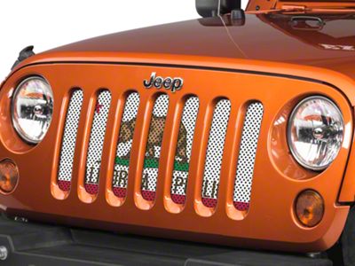 Under The Sun Inserts Grille Insert; California State Flag (07-18 Jeep Wrangler JK)