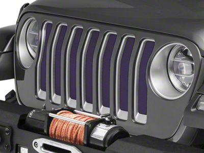 Under The Sun Inserts Grille Insert; Deep Amethyst Pearl (18-23 Jeep Wrangler JL w/o TrailCam; 24-25 Jeep Wrangler JL Sport)